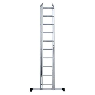 Купить Лестница-Стремянка трехсекц.НОВАЯ ВЫСОТА NV1230 алюм.3х10 ступ.2,67-6,31м 46487