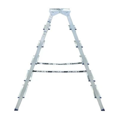 Купить Стремянка двухсторонняя алюминиевая 6 ступеней (1) "Алюмет"