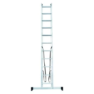 Купить Лестница-Стремянка двухсекц.НОВАЯ ВЫСОТА NV1220 алюм.2х11 ступ.2,92-5,01м  205585