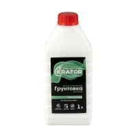 Грунтовка проник. д/внутр. работ  1 л (1/12) "KRAFOR" (зеленая этик.)