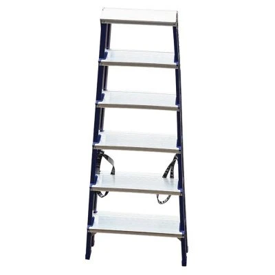 Купить Стремянка двухсторонняя стальная  6 ступеней (1) "Алюмет"