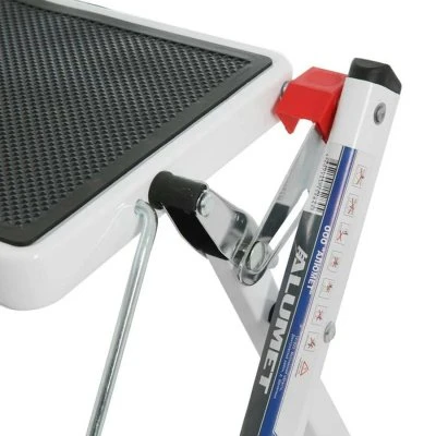 Купить Стремянка-табурет стальная 2 широкие ступени (1) "Алюмет"