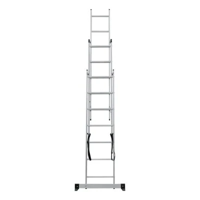 Купить Лестница-Стремянка трехсекц.НОВАЯ ВЫСОТА NV1230 алюм.3х7 ступ.1,88-4,48м  46492