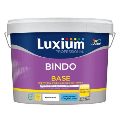 Купить Грунтовка универсальная Bindo Base 9л Luxium