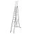 Купить Лестница-Стремянка трехсекц.НОВАЯ ВЫСОТА NV1230 алюм.3х9 ступ.2,4-5,52м 46494