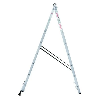 Купить Лестница-Стремянка двухсекц.НОВАЯ ВЫСОТА NV1220 алюм.2х8 ступ.2,14-3,44м 205582