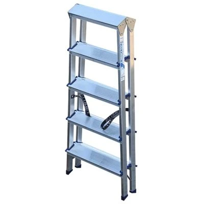 Купить Стремянка двухсторонняя алюминиевая 5 ступеней (1) "Алюмет"