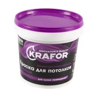 Краска В/Д д/потолков Супербелая 1,5кг Крафор 42168
