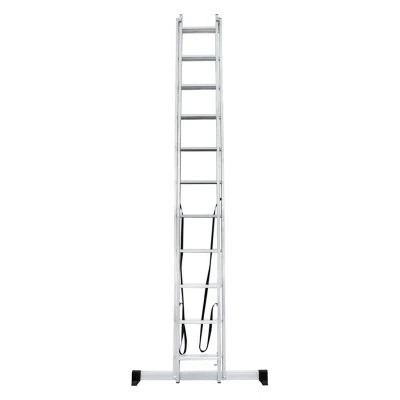 Купить Лестница-Стремянка двухсекц.НОВАЯ ВЫСОТА NV1220 алюм.2х11 ступ.2,92-5,01м  205585