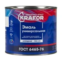 Эмаль пф-115 зеленая  1,8 кг (1/6) "KRAFOR"