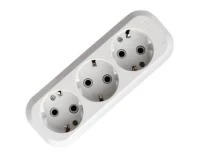 Купить UNIVersal колодка 3гн с/з 16А белая 