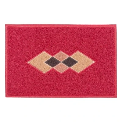Купить Коврик Spongy Ромбы 45х75см бордовый
