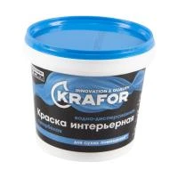 Краска В/Д Интерьерная Супербелая 1,5кг Крафор 42169
