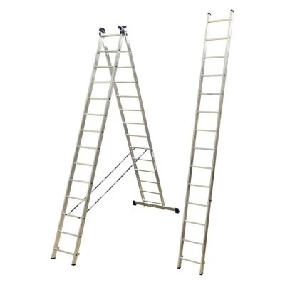 Купить Лестница-стремянка 3 секции по 14 ступеней (1) "Алюмет"