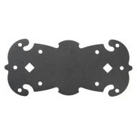 Купить Пластина крепежная фигурная 180х80 черная