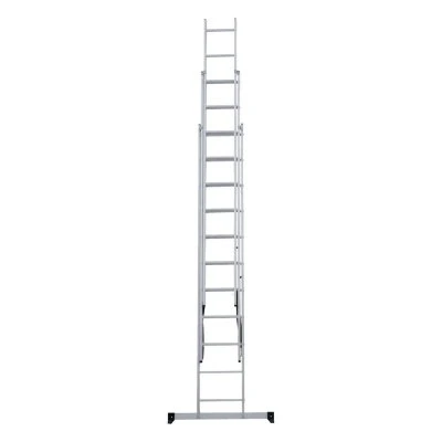 Купить Лестница-Стремянка трехсекц.НОВАЯ ВЫСОТА NV1230 алюм.3х11 ступ.2,93-7,09м  46488