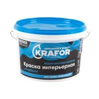 Краска В/Д Интерьерная Супербелая 3кг Крафор 26959