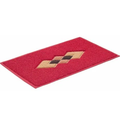 Купить Коврик Spongy Ромбы 45х75см бордовый