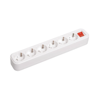 Купить Колодка розеточная разборная с выключ. "CLASSIC" 6 гнезд к06в (1/15/60) "IEK"