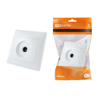 Купить Розетка телевизионная (0-2400мгц, "Мама") "Лама" белая (1/10/100) TDM SQ1815-0017