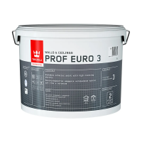 Краска "PROF EURO-3" база с  9 л (1) интерьерная "Тиккурила"