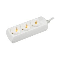 Купить Удлинитель с заземл. 3 розетки, 2P+PE/3 м 3*1 мм, 10а (1/40) "GENERICA"