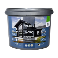 Краска "FACADE" для деревянных фасадов акриловая свежая зелень 9 л (1) "VERES"