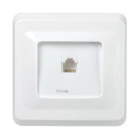 Купить Розетка телефонная "Вега" 1 местн. рт10-вб, белый (1/50/200) "IEK"