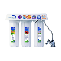 Купить Система очистки жесткой воды "Гейзер-3 вк люкс" 3 ступени (под мойку, с краном) (1/3) "Гейзер"