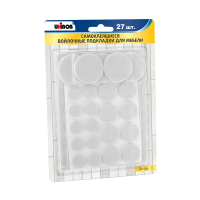 Купить Протекторы для мебели самокл. "UNIBOB" набор 27 шт. войлок (белые) (1/25) "UNIBOB"