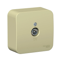 Купить Розетка телевизионная открыт. уст. "BLANCA" коннектор, бежевый (1/18/36) "SCHNEIDER"