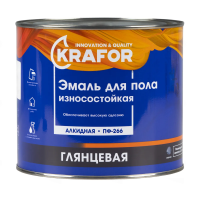 Эмаль пф-266 золотистая  1,9 кг (1/6) "KRAFOR"