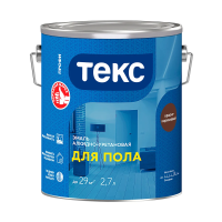 Эмаль "Профи" для пола алкидно-уретан. красно-коричневая 2,7 л (1/6) текс