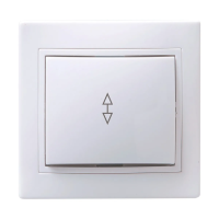 Купить Выключатель "Кварта" 1 кл. проходной всп10-1-0-кб, 10а, белый (1/10/200) "IEK"