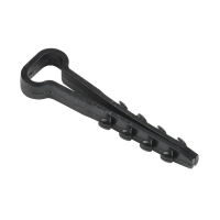 Купить Дюбель-хомут для плоского кабеля 5-8 мм нейлон (набор 100 шт.) черный (1/10/220) "IEK"