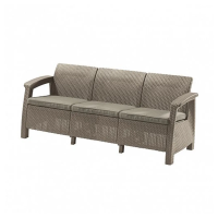 Купить Диван пласт. "CORFU LOVE SEAT MAX" 182*70*79 см (коричневый) "KETER"
