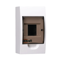 Купить Щиток распределительный навесной щрн-п-4 4 модуля, пластик (1/20) "DEKRAFT"