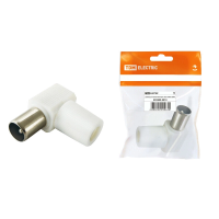 Купить Штекер ТВ угловой пластм без пайки