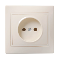 Купить Розетка "Кварта" 1 местн. рс10-2-ккм, 10а, кремовый (1/10/200) "IEK"