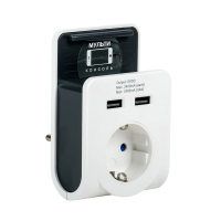 Купить Адаптер т-02/01 1 розетка, 2 USB 2,4а, белый (1/12/48) "IEK"