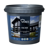 Краска "FAсADE" для деревянных фасадов акриловая слоновая кость 0,9 л (1/8) "VERES"