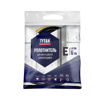 Купить Уплотнитель E 9 X 4 MM черный 6 м (1/20) "TYTAN PROFESSIONAL"