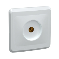 Купить Розетка телевизионная "Вега" ртв10-вб, белый (1/50/200) "IEK"