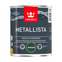 Краска по ржавчине  3 в 1 "METALLISTA"  зеленая  0,9 л (1/6) "Тиккурила"