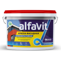 Краска в/д фасадная "ALFAVIT" 14 кг (1) серия альфа