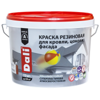 Краска резиновая Бесцветная база С 12кг Dali 