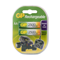 Купить Аккумулятор GP RECHARGEABLE 250AAHC-2DECRC2  тип аа, 2500 мач (2 шт. в блистере) (1/10/100)