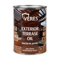 Масло по дереву "EXTERIOR TERRASE OIL" для наружных работ палисандр 1 л (1/14) "VERES"