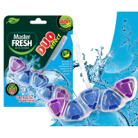 Купить Блок подвесной для унитаза "DUO EFFECT" 5 в 1 400 смываний (океан) (1/24) "MASTER FRESH"