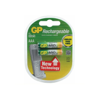 Купить Аккумулятор GP RECHARGEABLE 65AAAHC-2DECRC2  тип ааа, 650 мач (2 шт. в блистере) (1/10/100)